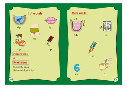 Scholars Hub Phonics Learning Book Combo-First Phonetic Reader For Tiny Tots & Scholars Hub English Reader (Set Of 2 Books) | Word Formatting| Sight Words | Sound To Words | Vowels | 3,4,5 Letter Words | Phonics Book For Ages 3-7 Years Old
