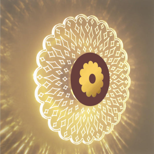 LED Wall Sconce with 3-in-1 Light Modes, Acrylic, 23cm, Modern Design