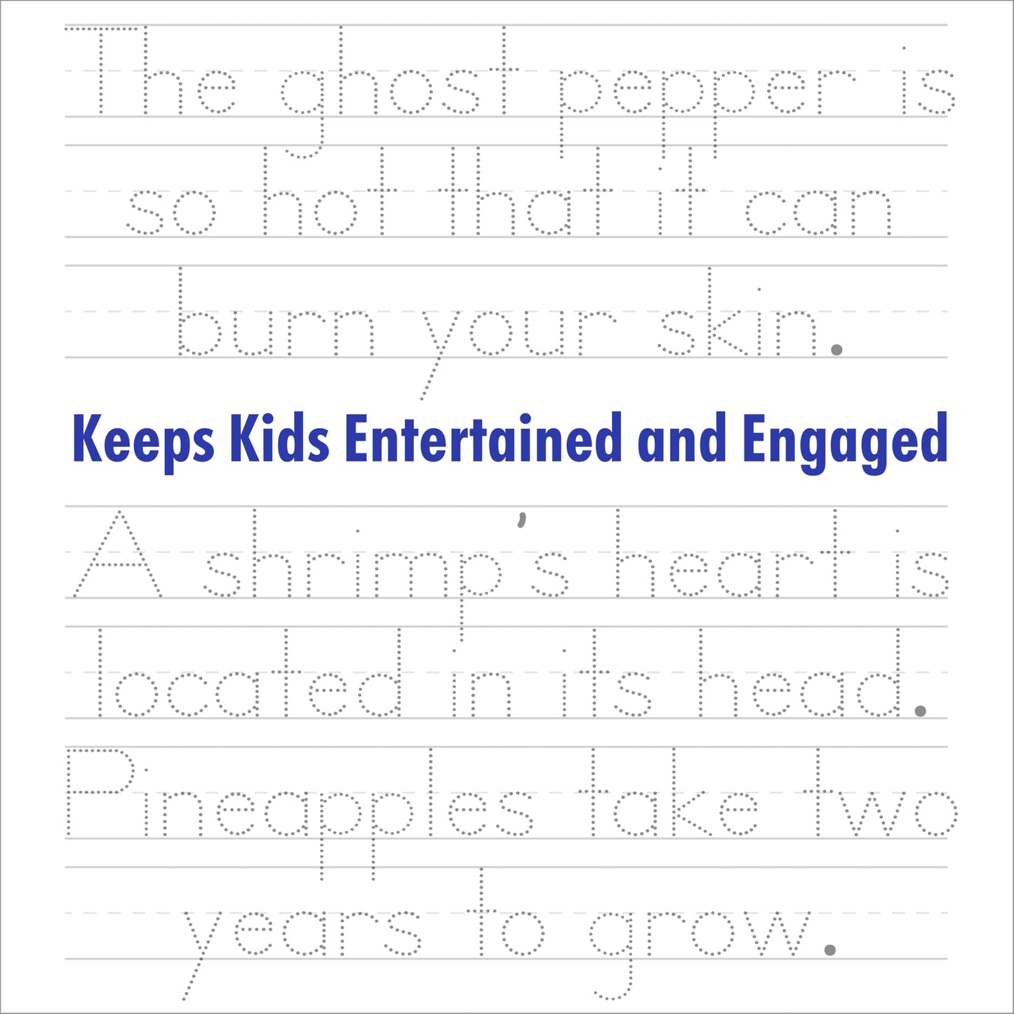 Print Handwriting Practice for Kids 8-12: 250 Awesome Fun Facts about Science, Animals, and History