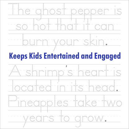 Print Handwriting Practice for Kids 8-12: 250 Awesome Fun Facts about Science, Animals, and History