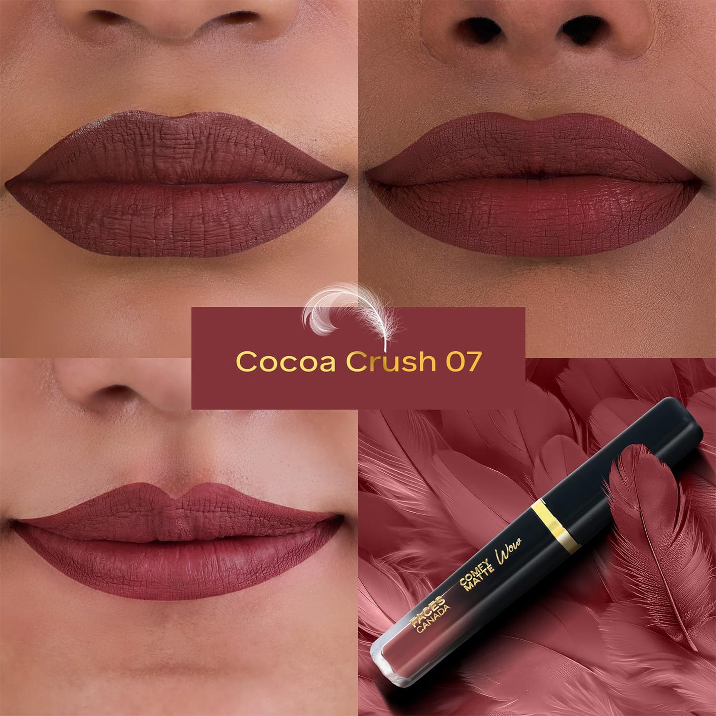 Matte Liquid Lipstick Cocoa Crush 07, 3.8ml | Long Lasting