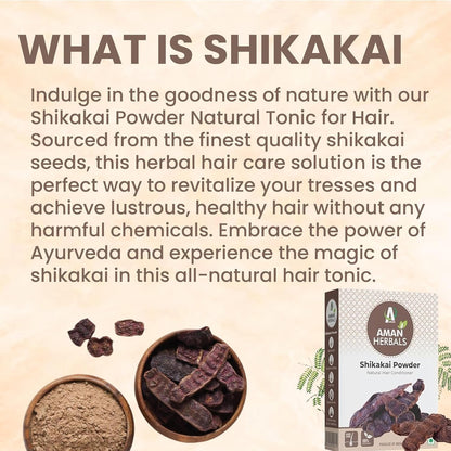 Organic Amla Reetha Shikakai Hair Cleanser Powder Combo