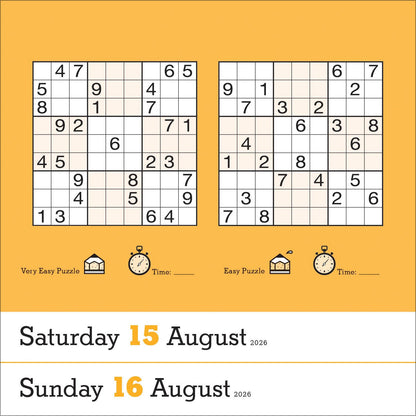 Original Sudoku Page-A-Day® Calendar 2026: 365 Puzzles from the Editors at Nikoli 