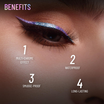 Holographic Shimmery Pencil Eyeliner - Waterproof, Long Lasting, Easy Application