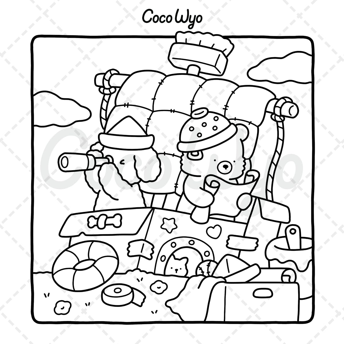 Little Cuddles: Coloring Book for Adults and Teens Featuring Cute Animal Friends for Relaxation (Cozy & Cute Coloring)
