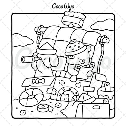 Little Cuddles: Coloring Book for Adults and Teens Featuring Cute Animal Friends for Relaxation (Cozy & Cute Coloring)