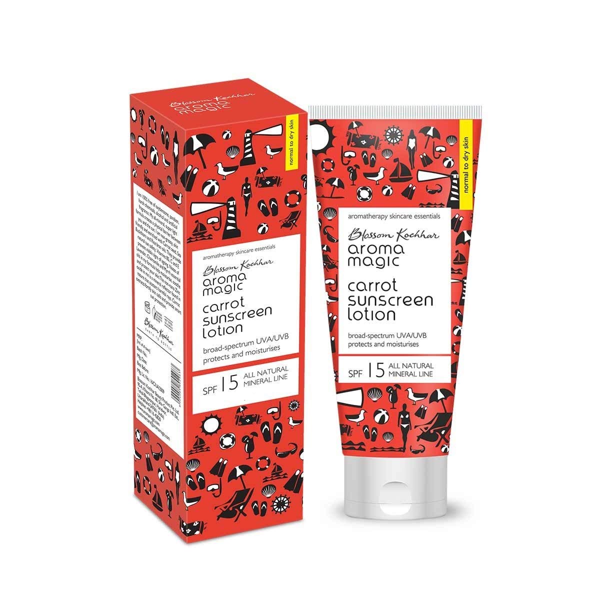 Carrot Sunscreen Lotion SPF 15, UVA/UVB, 50ml, Normal-Dry Skin