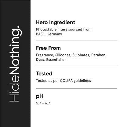 Lightweight SPF 50 Sunscreen with Multi-Vitamins - No White Cast