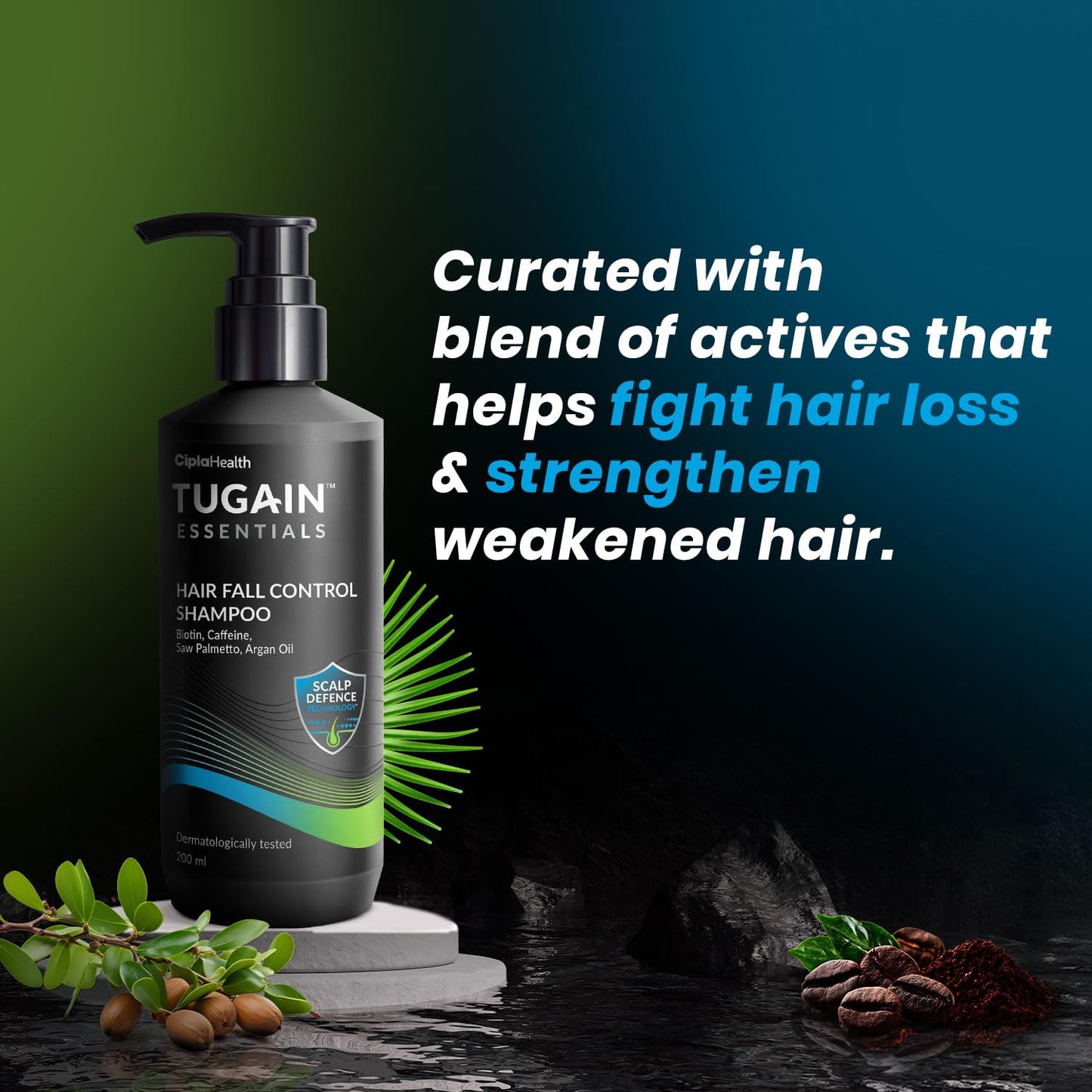 Hair Fall Control Shampoo with Biotin & Argan Oil - 200ml