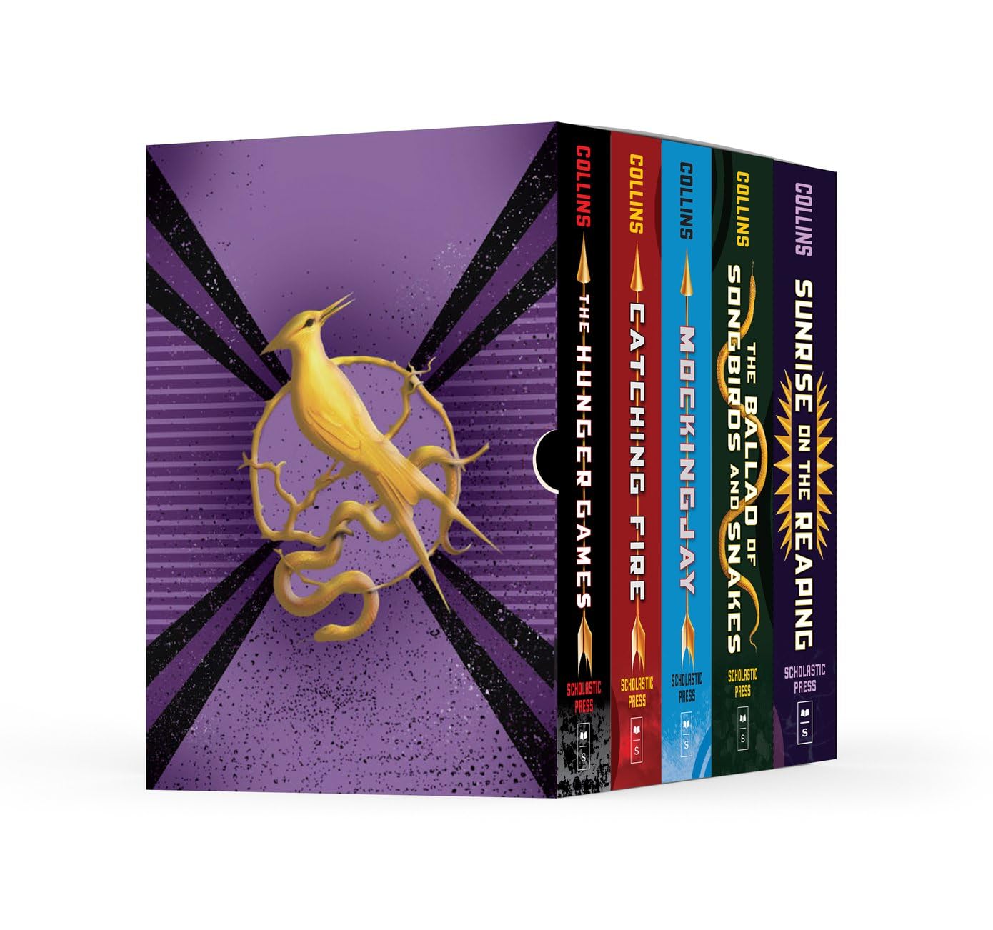 Hunger Games 5-Book Box Set – The Hunger Games, Catching Fire, Mockingjay, The Ballad of Songbirds and Snakes, Sunrise on the Reaping by Suzanne Collins