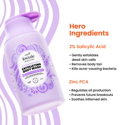 Exfoliating Body Wash with 2% Salicylic Acid & Zinc PCA - 250 Ml