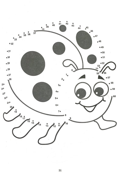Scholars Hub Dot To Dot Activity Book For Kids (Numbers 1-100 & Abc) ( Set Of 2 Books) (Ages 3-6) | 152 Pages | Fun Activities For Children | Join The Dots And Coloring Book For Kids