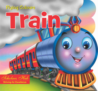 Flying Colours Cut Out Board Book - Train