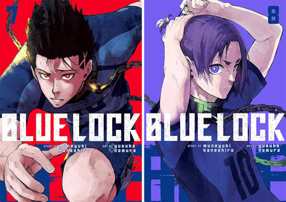 Blue Lock Manga Series Vol. 1–15 Collection by Muneyuki Kaneshiro (15 Books)