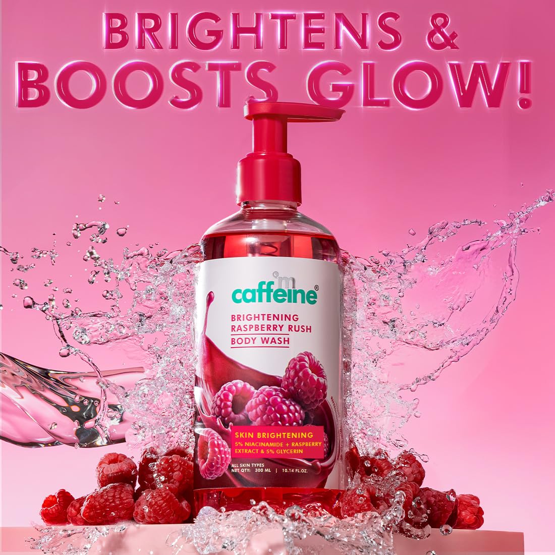 Brightening Body Wash with Niacinamide & Raspberry - 300 ml