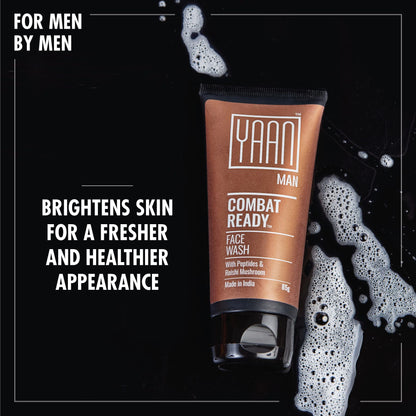 Men's Skincare & Makeup Set: Stick, Moisturizer, Wash (Light)