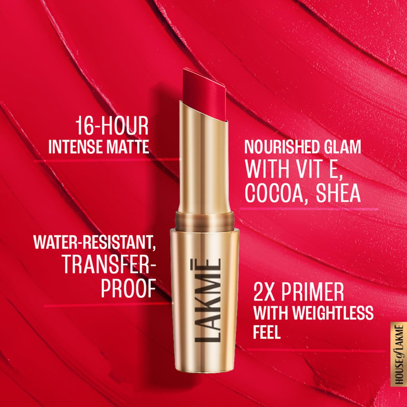 Lakme 9TO5 Matte Lipstick Deep Wine 3.6g