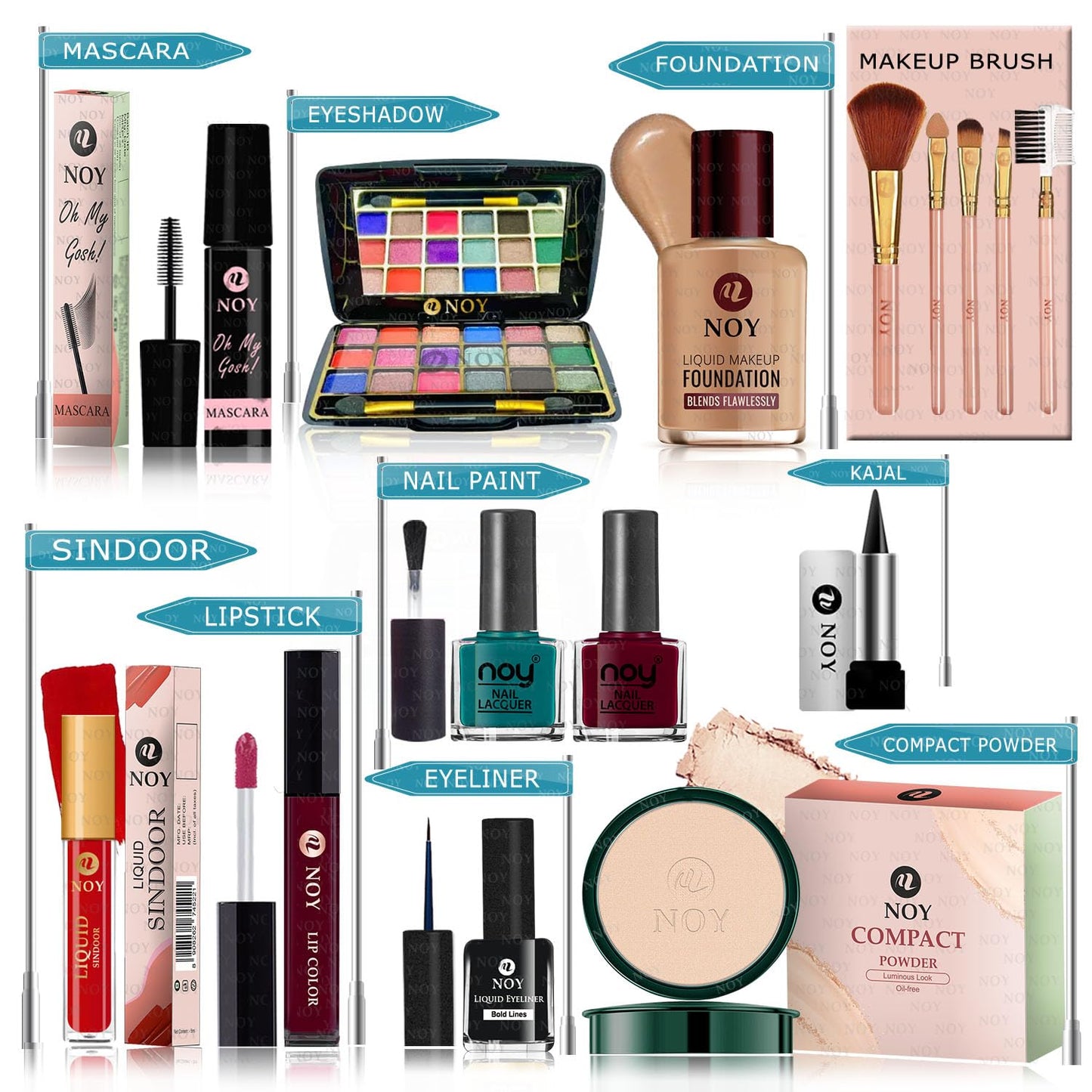 15-Piece Makeup Kit for Natural Glow - Vegan & Cruelty-Free