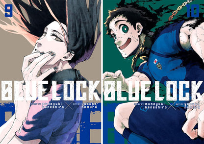 Blue Lock Manga Series Vol. 1–15 Collection by Muneyuki Kaneshiro (15 Books)