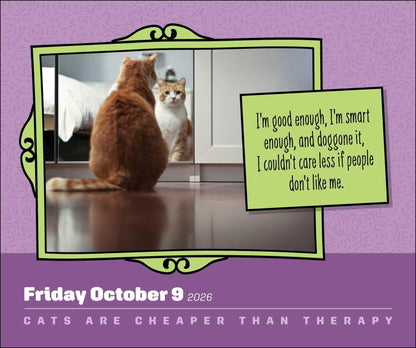 Cats Are Cheaper Than Therapy 2026 Day-to-Day Calendar: More Than 365 Cats 