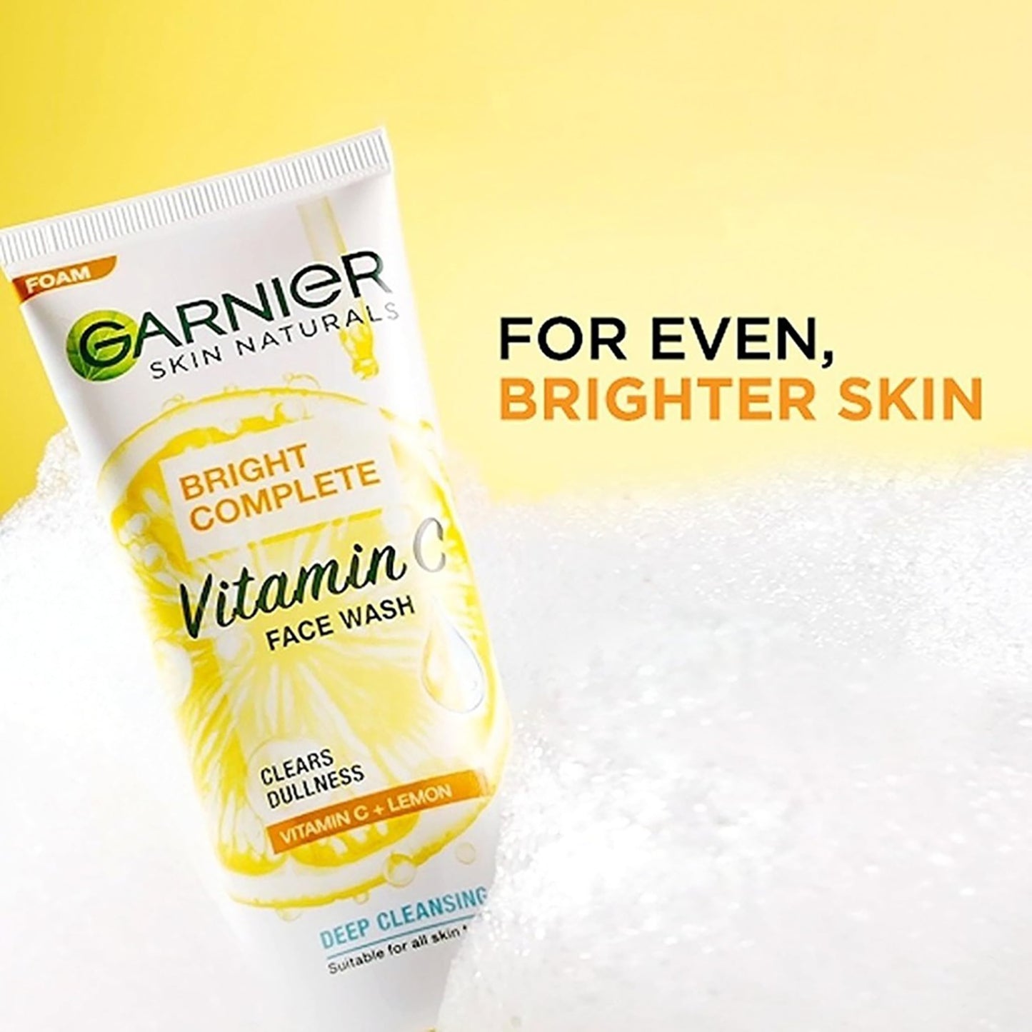 Garnier Bright Complete Facewash, Cleansing, 100g