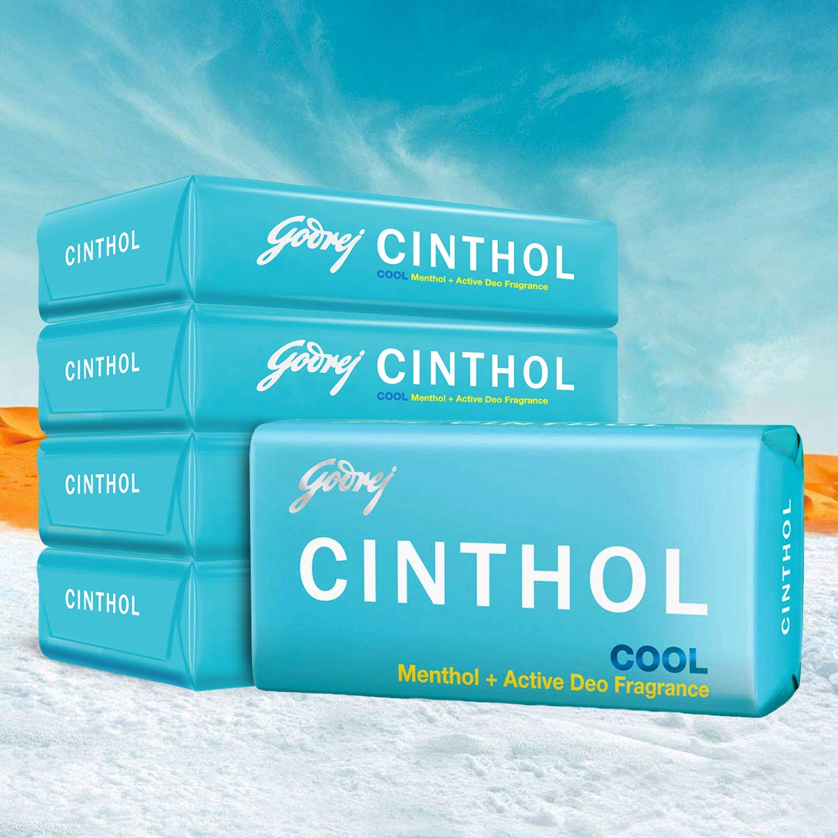 Cool Soap with Menthol, 100g (Pack of 5) | Grade 1, All Skin Types