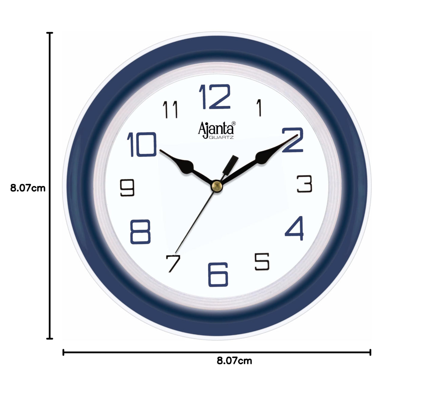 Ajanta Blue Abstract Analog Wall Clock 214x44x215 mm