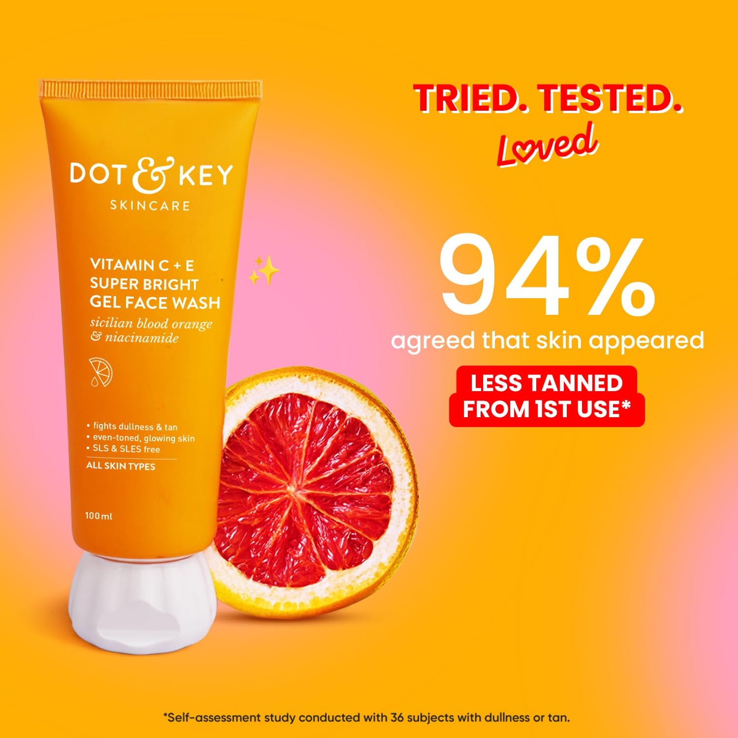 Vitamin C + E Super Bright Gel Face Wash for Glowing Skin