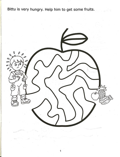 Scholars Hub Activity Book For Kids Set 2- My Book Of Find The Differences & My Book Of Mazes (Set Of 2 Activity Books) (For Ages 3+) | 128 Pages