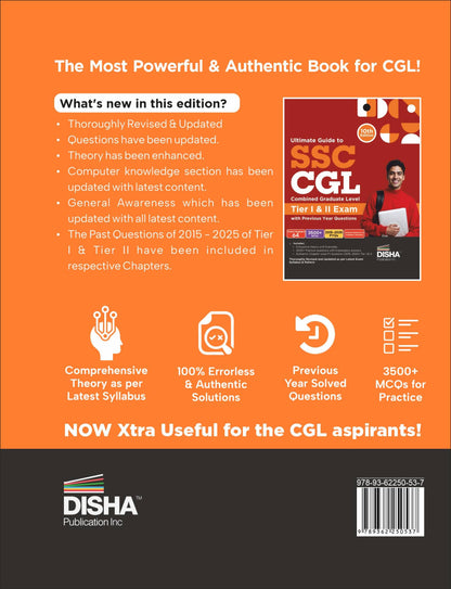 Ultimate Guide to SSC CGL - Combined Graduate Level - Tier I & Tier II Exam with Previous Year Questions