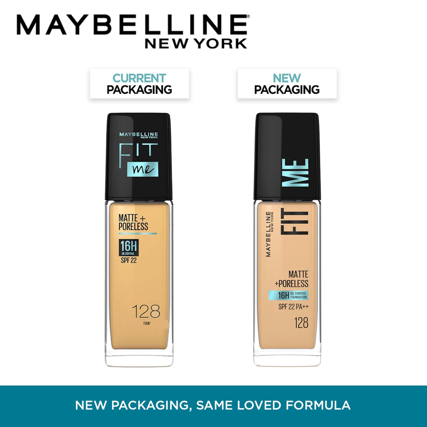 Maybelline Fit Me Matte Foundation SPF, 128 Warm Nude, 30ml