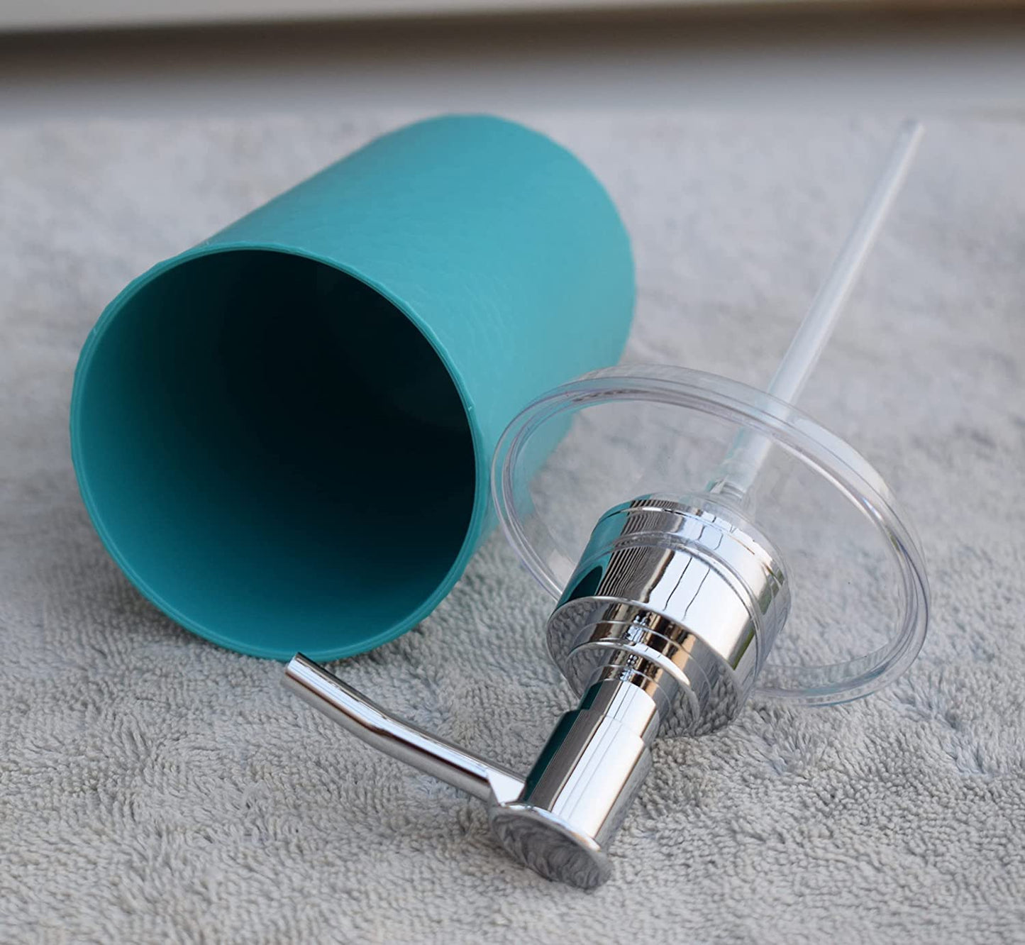 Plastic Soap Dispenser - Unbreakable Blue - 500ml Capacity - Anti-Corrosive Pump - Ideal for Kitchen and Bathroom