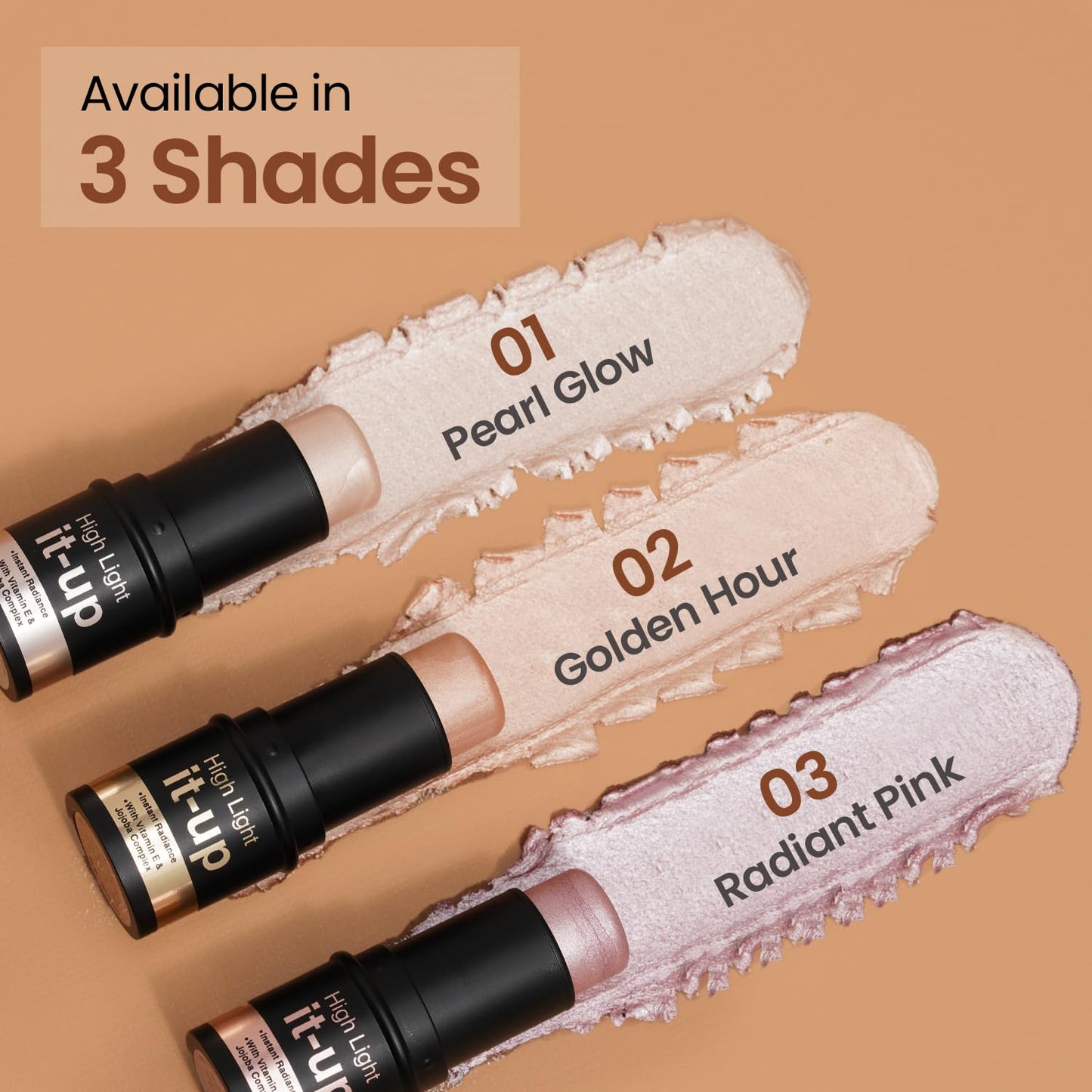 Golden Hour Highlighter with Vitamin E & Jojoba, 8g