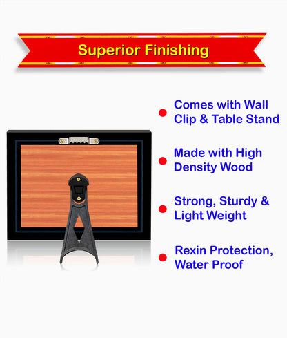 Wall Painting Framed Tirupati Balaji Kalyanam 10 x 12 Inch Brown Wood