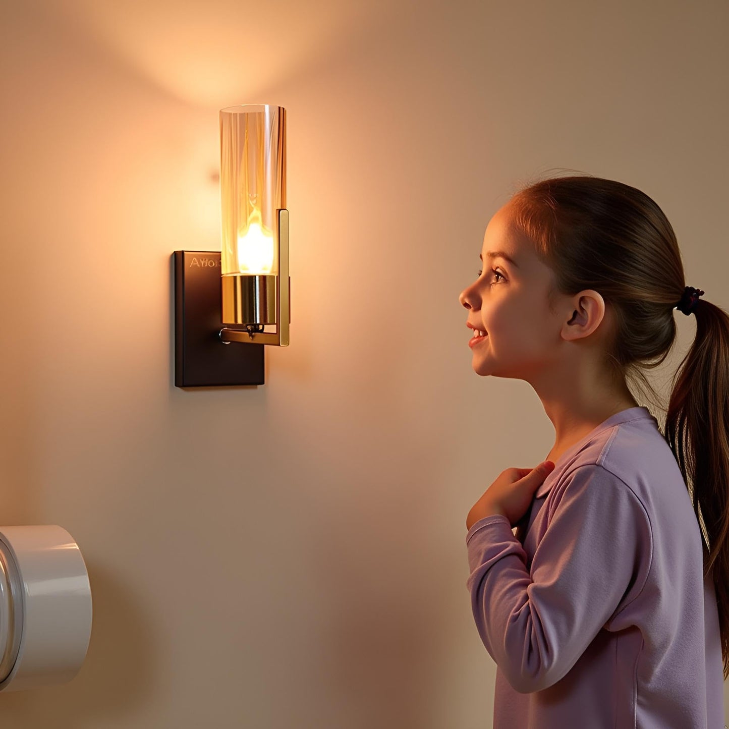 Wall Light Modern Design Gold Electroplating Iron Metal & Luster Glass  E27/E26 Bulb Included