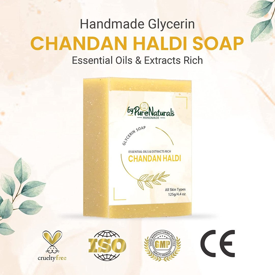 byPureNaturals Chandan Haldi Soap