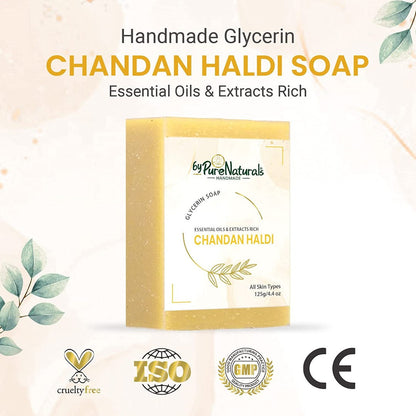 byPureNaturals Chandan Haldi Soap