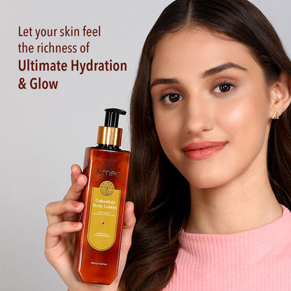 Omeo Calendula Body Lotion with Vitamin E, Aloe Vera & Shea Butter