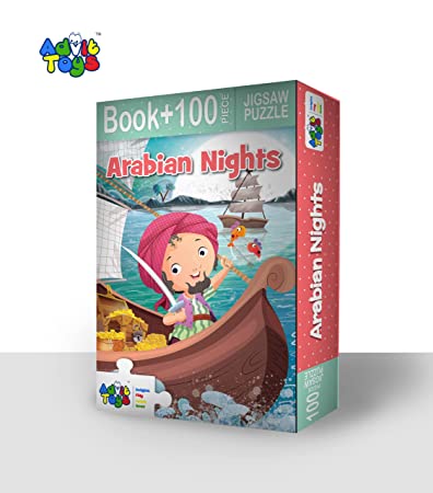Advit Toys Arabian Nights- Jigsaw Puzzle | Educational Story Puzzle for Kids Learning & Fun (100 Pieces + Educational Fun Fact Book Inside)