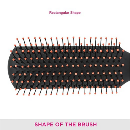 Vega Flat Brush With Clip, Black
