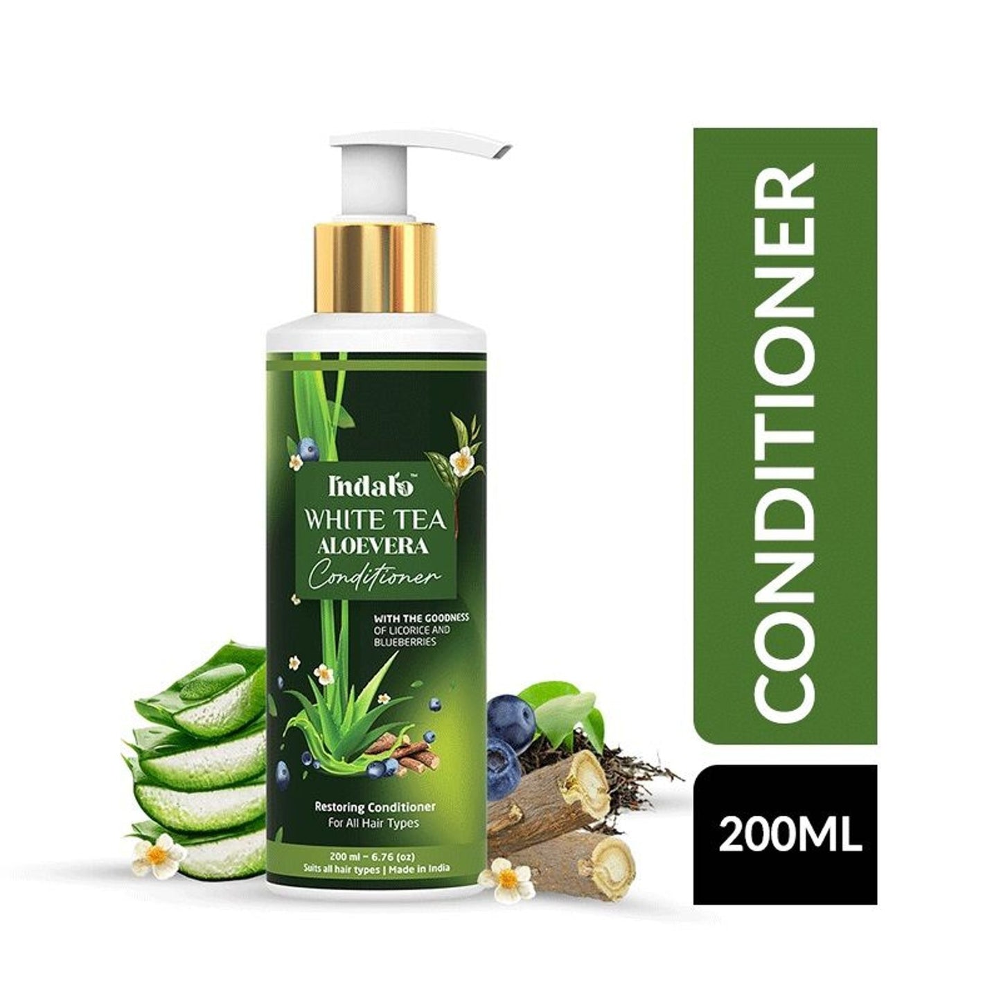 Indalo White Tea Aloe Vera Conditioner For Oily Hair