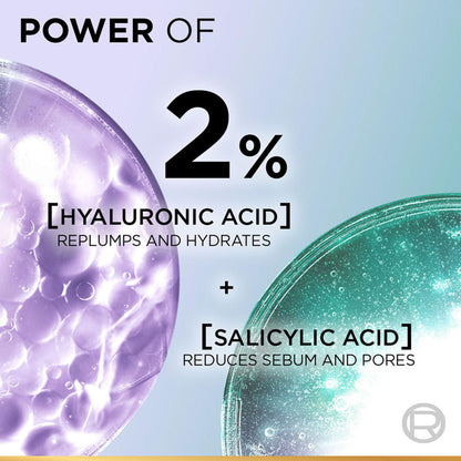LOréal Paris Revitalift Hyaluronic Acid Oil Control Serum 2% Hyaluronic Salicylic Acid, Shine Free