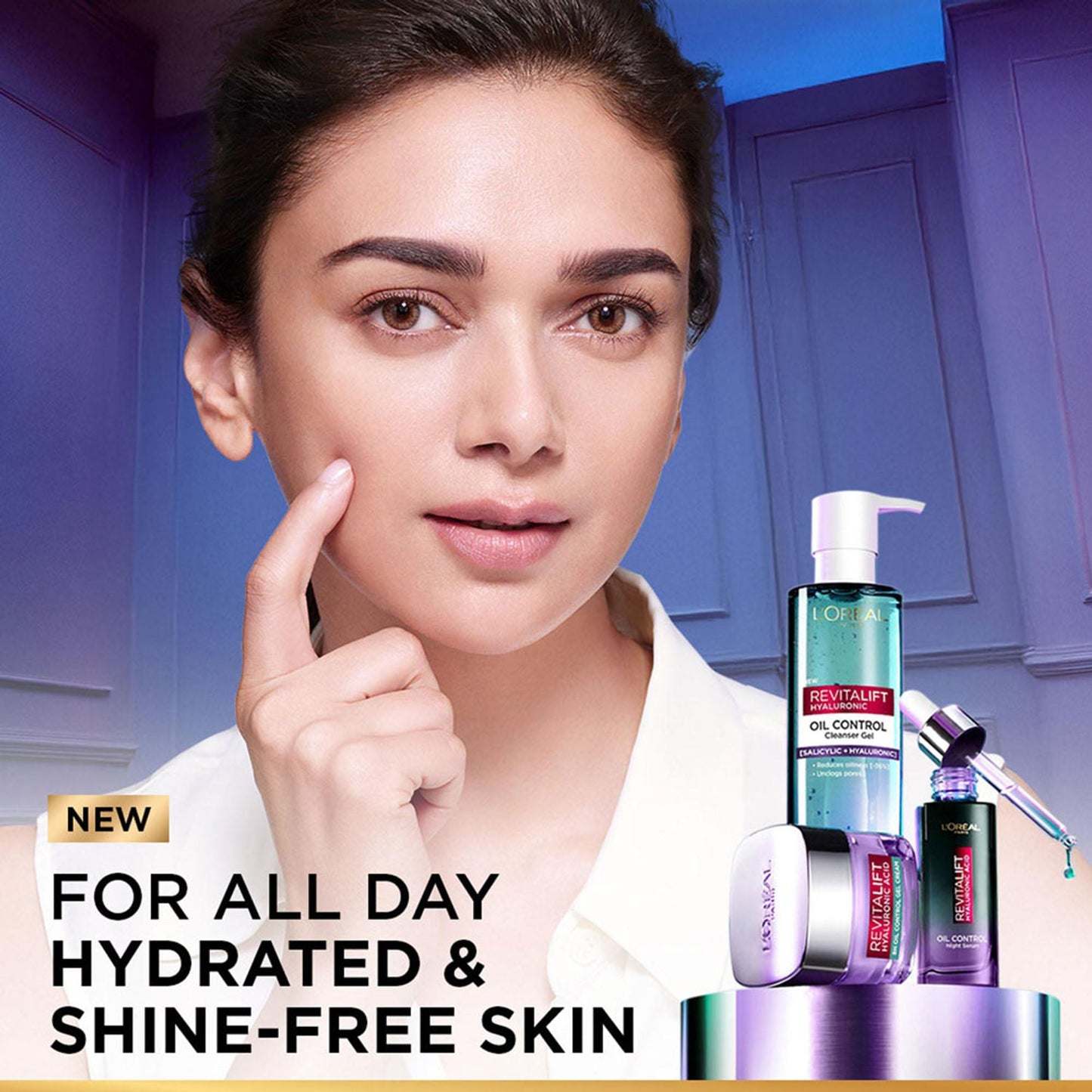 LOréal Paris Revitalift Hyaluronic Acid Oil Control Serum 2% Hyaluronic Salicylic Acid, Shine Free