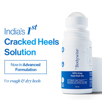 BeBodywise 30% Urea Foot & Heel Roll On For Very Dry Feet & Cracked Heels