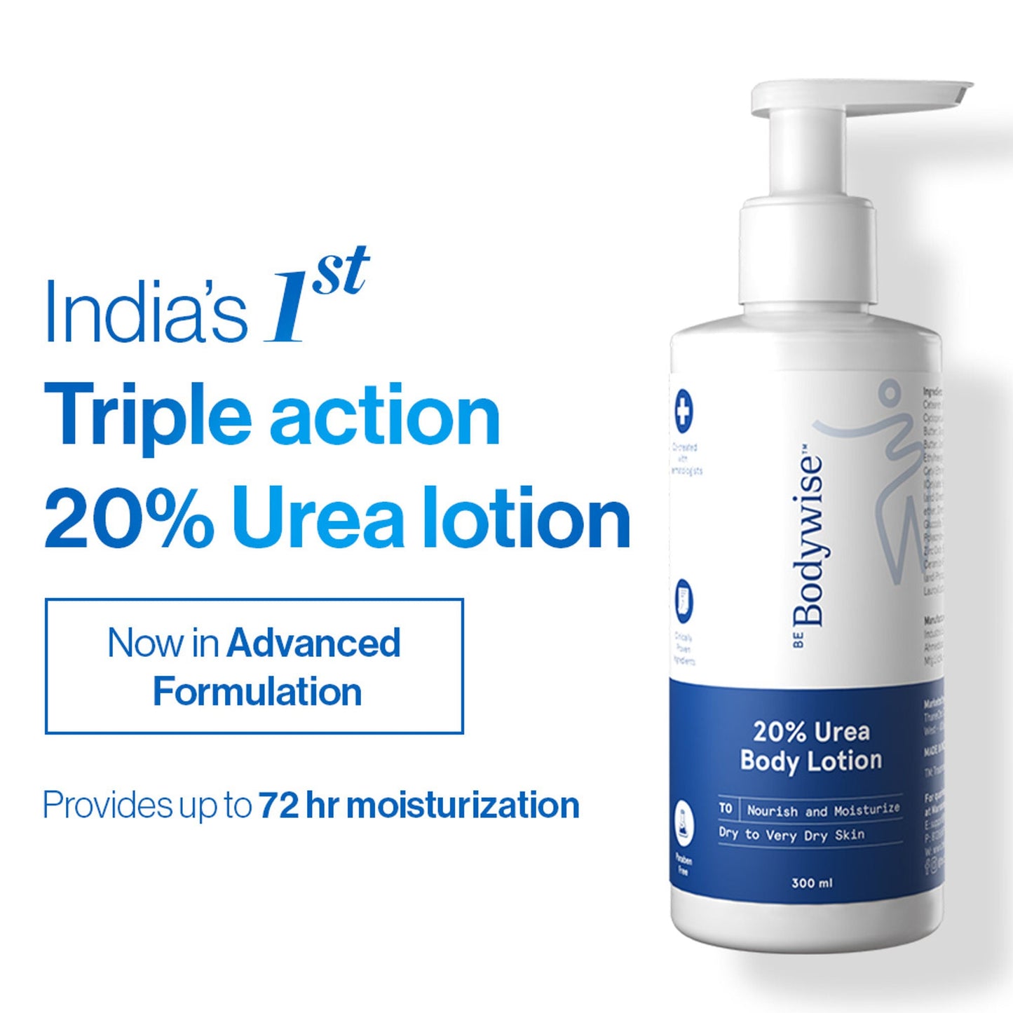 BeBodywise 20% Urea Body Lotion - Advanced Formulation