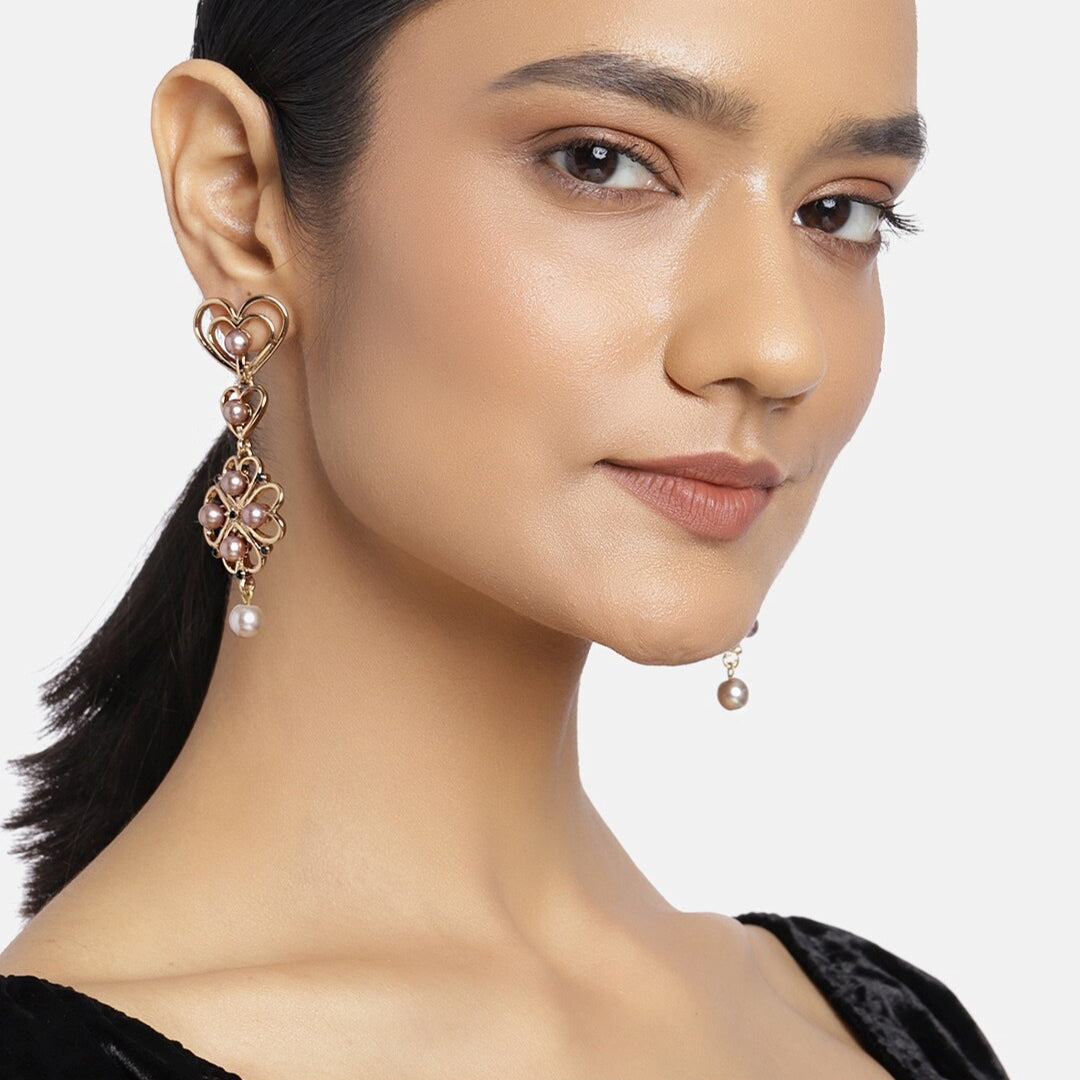 Estele Gold Plated Fancy Party Wear Earrings for Girls and Women