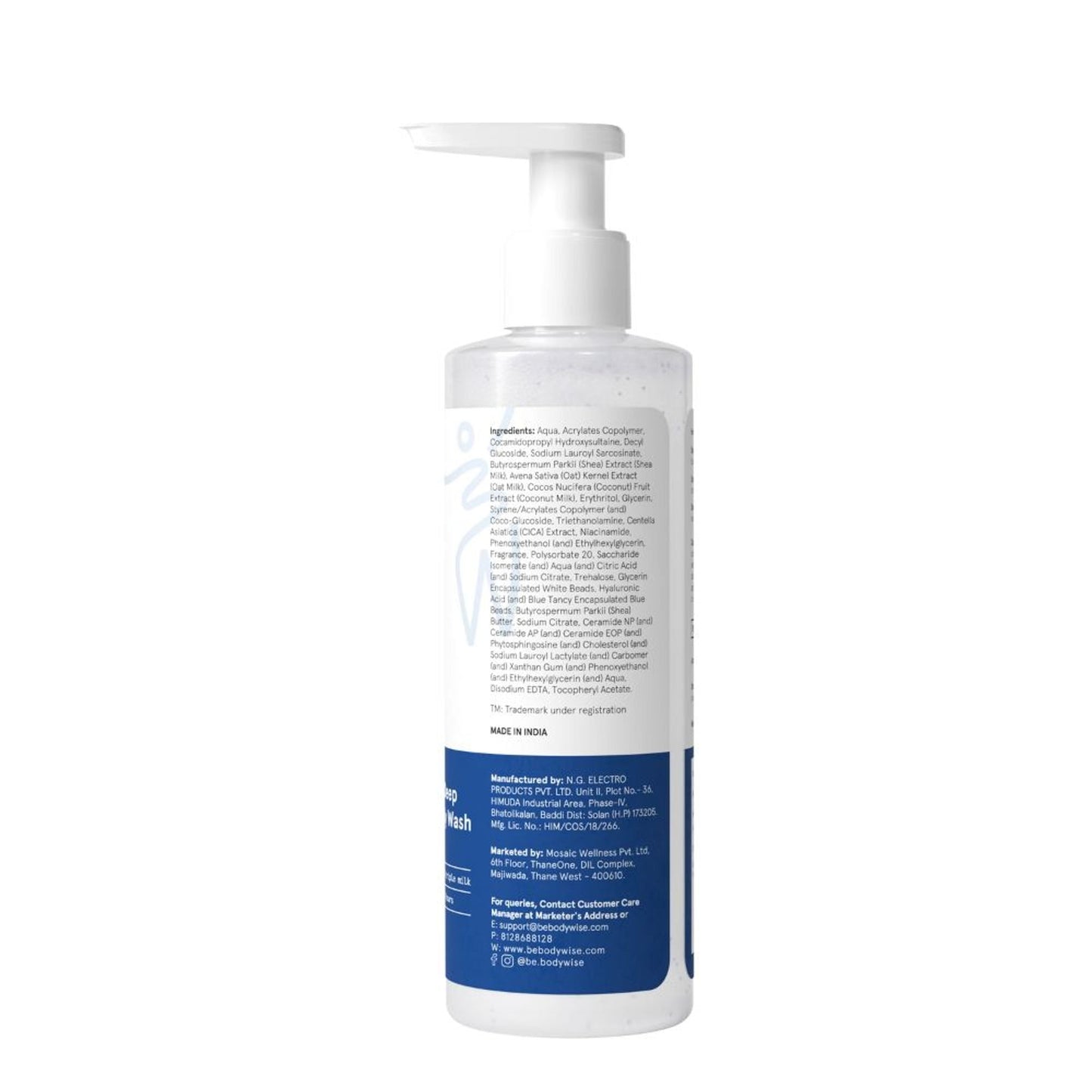 BeBodywise Triple Milk Deep Hydrating Body Wash - For Dry & Dehydrated Skin