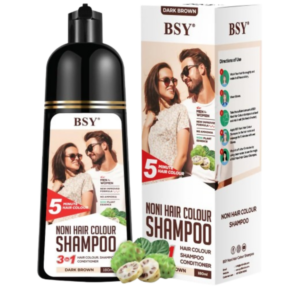 Bsy 5-Min 3 IN 1 Natural Hair colour shampoo - Brown