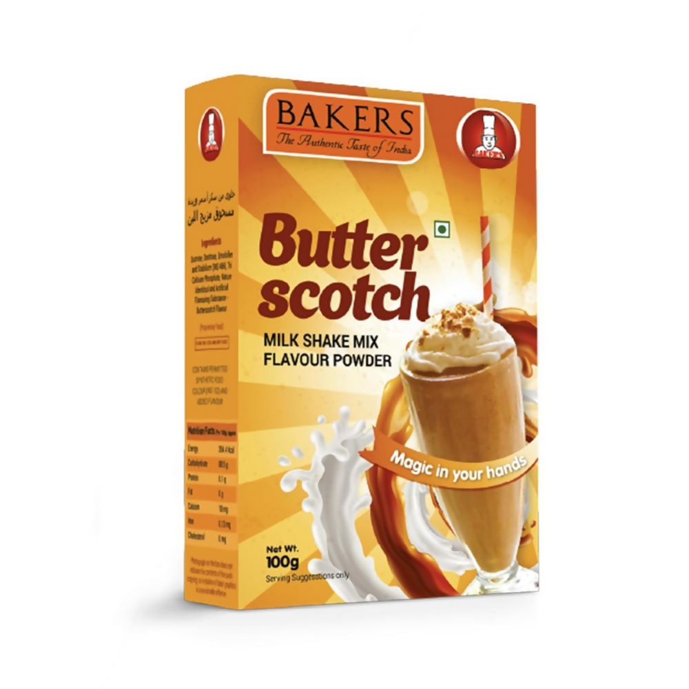 BAKERS Premium Milk Shake Mix - Blueberry, Badam, Butterscotch & Chocolate