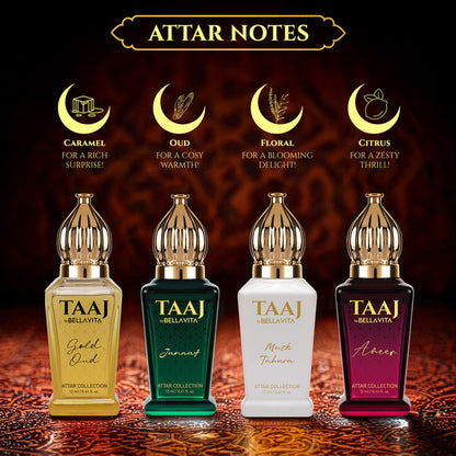 Bella Vita Organic Taaj Attar Unisex Gift Set